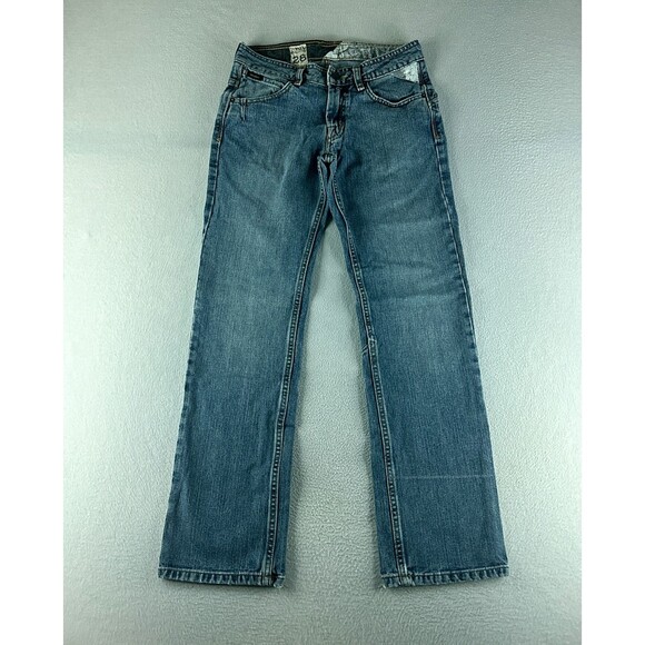 Liberated By Volcom Mens Jeans Blue Tag Size 28 (29x31) Bootcut Medium Wash - Picture 1 of 13